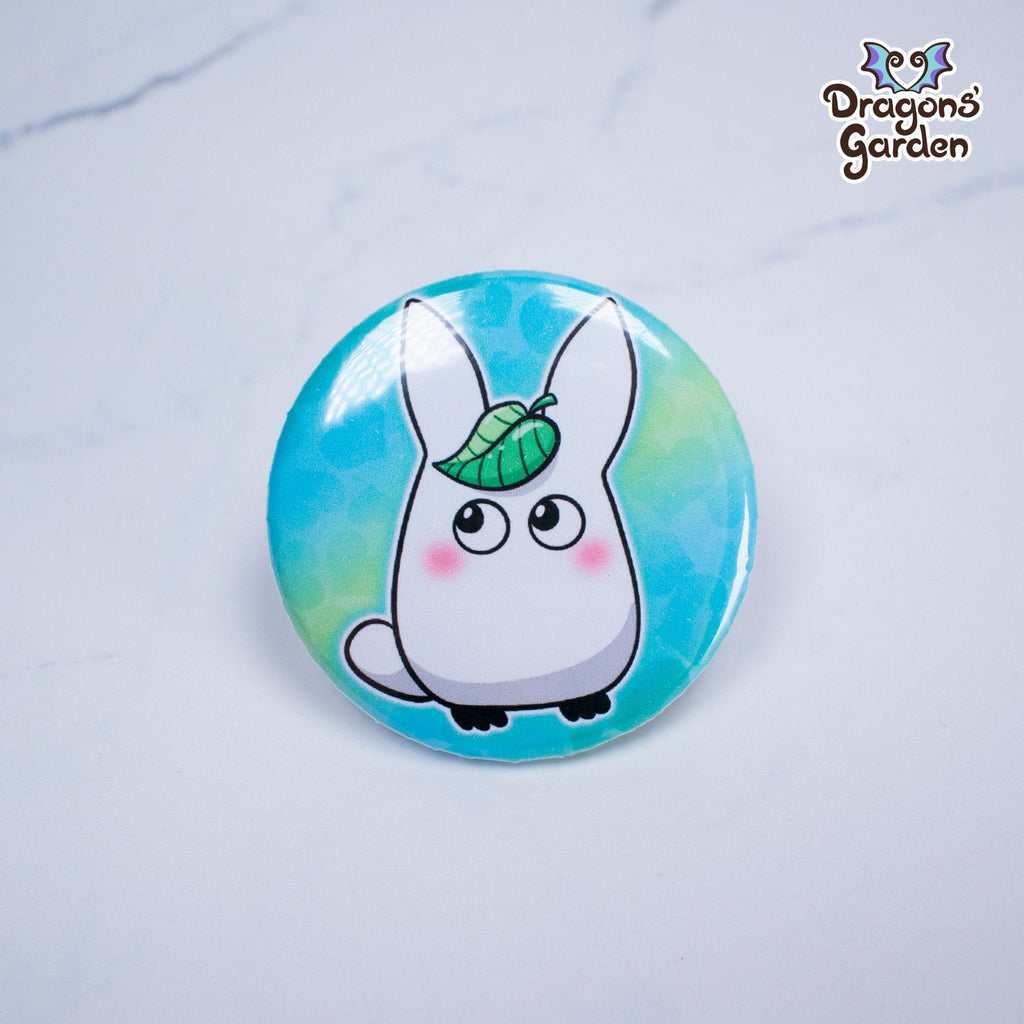 WHOLESALE White Spirit Totoro Ghibli | Button Pin - Dragons' Garden - Button Button