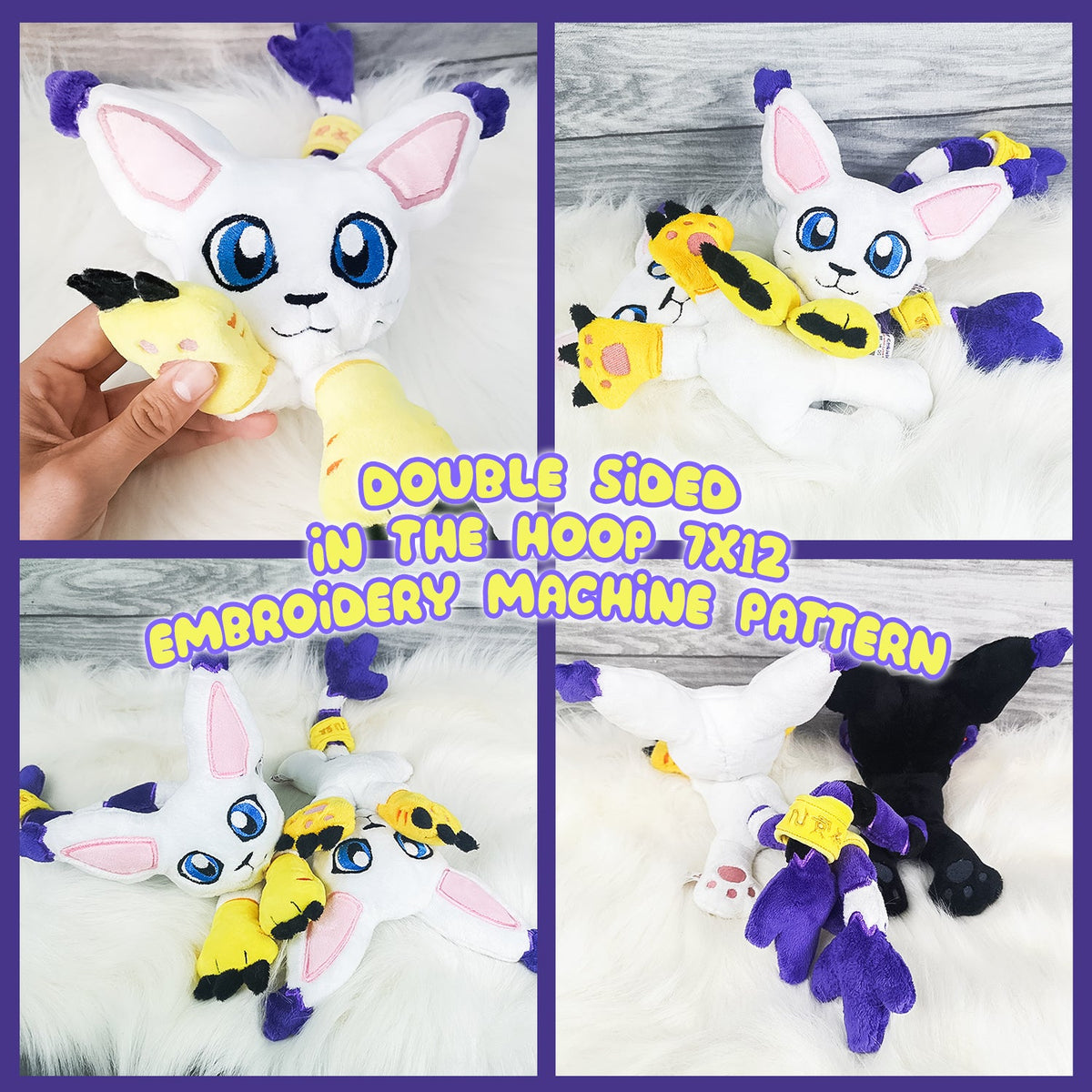 ITH Gatomon Plushie Pattern | Double sided– Dragons' Garden