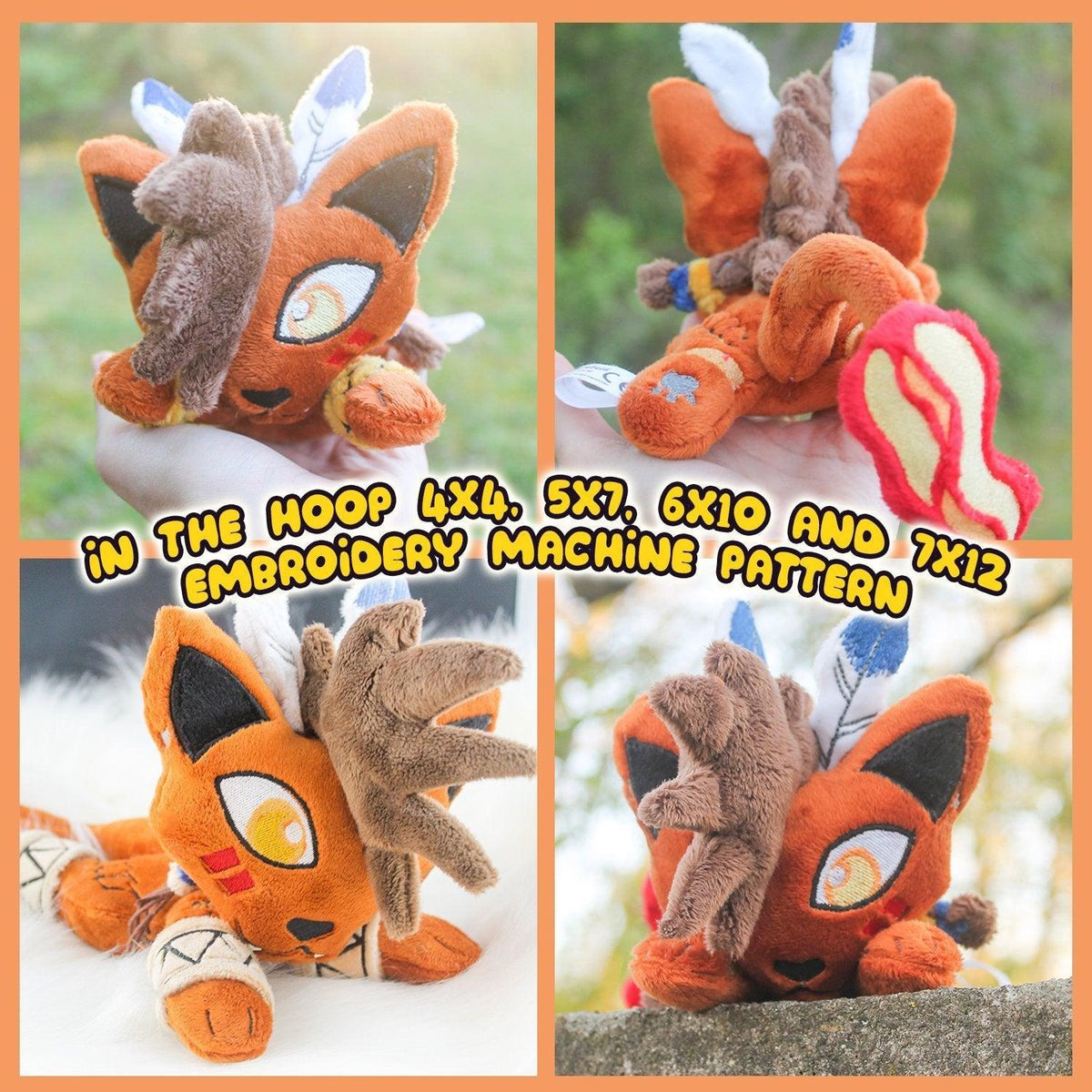 ITH Red XIII (Nanaki) Fire Lion Plush Embroidery Pattern– Dragons' Garden